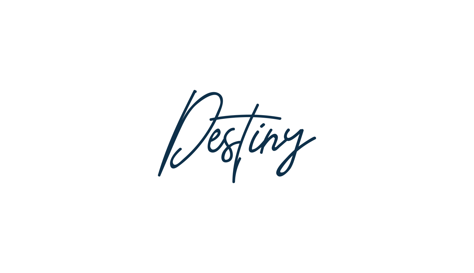 Destiny, script handwritten fancy decorative calligraphy font preview