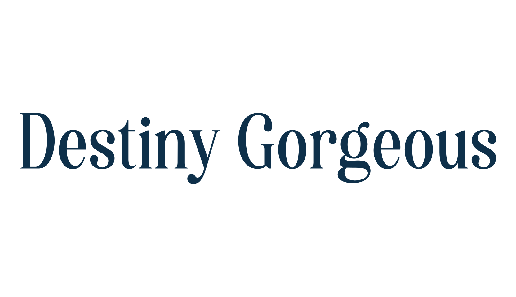 Destiny Gorgeous, serif font preview