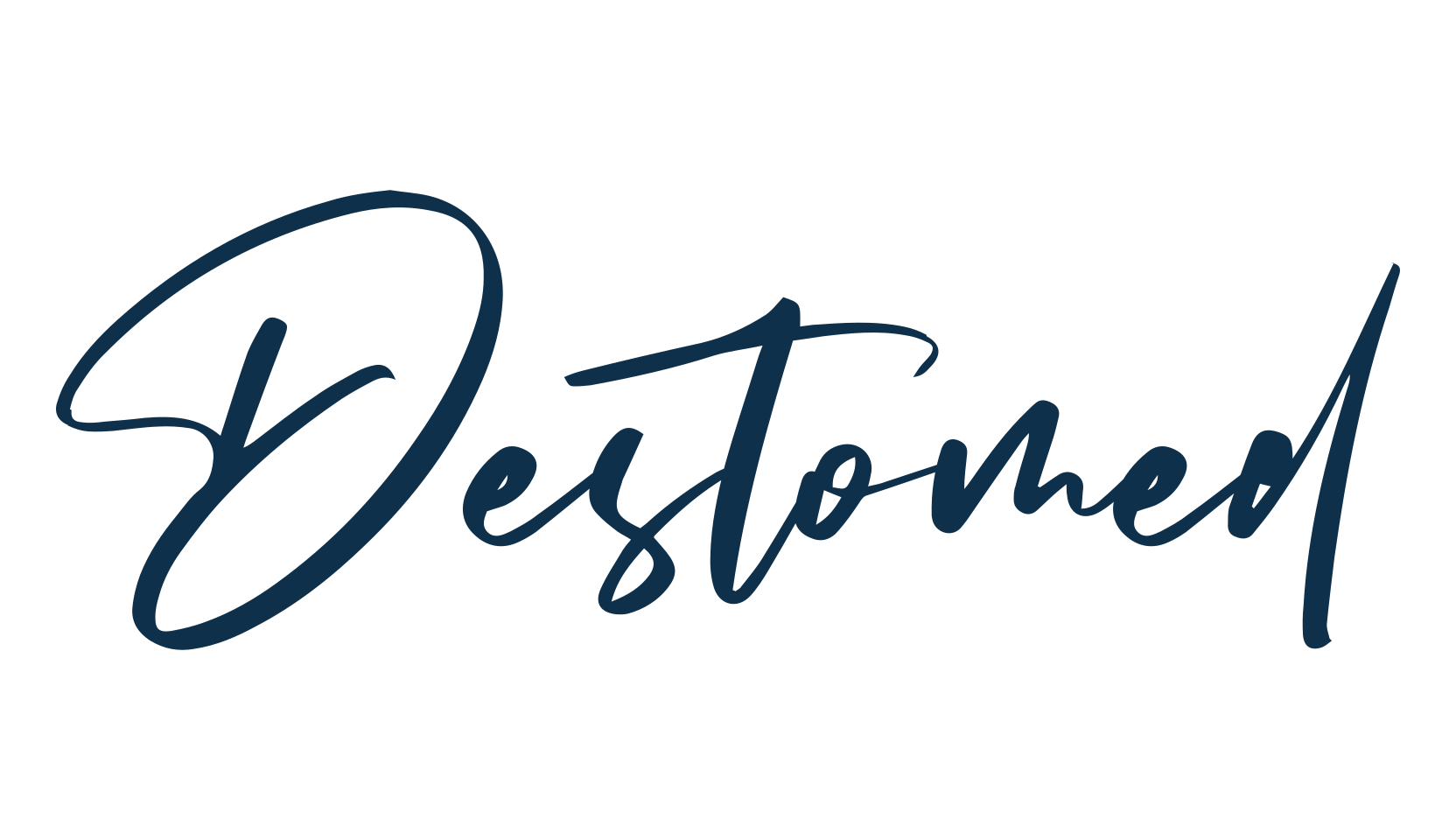 Destomed, handwriting font preview