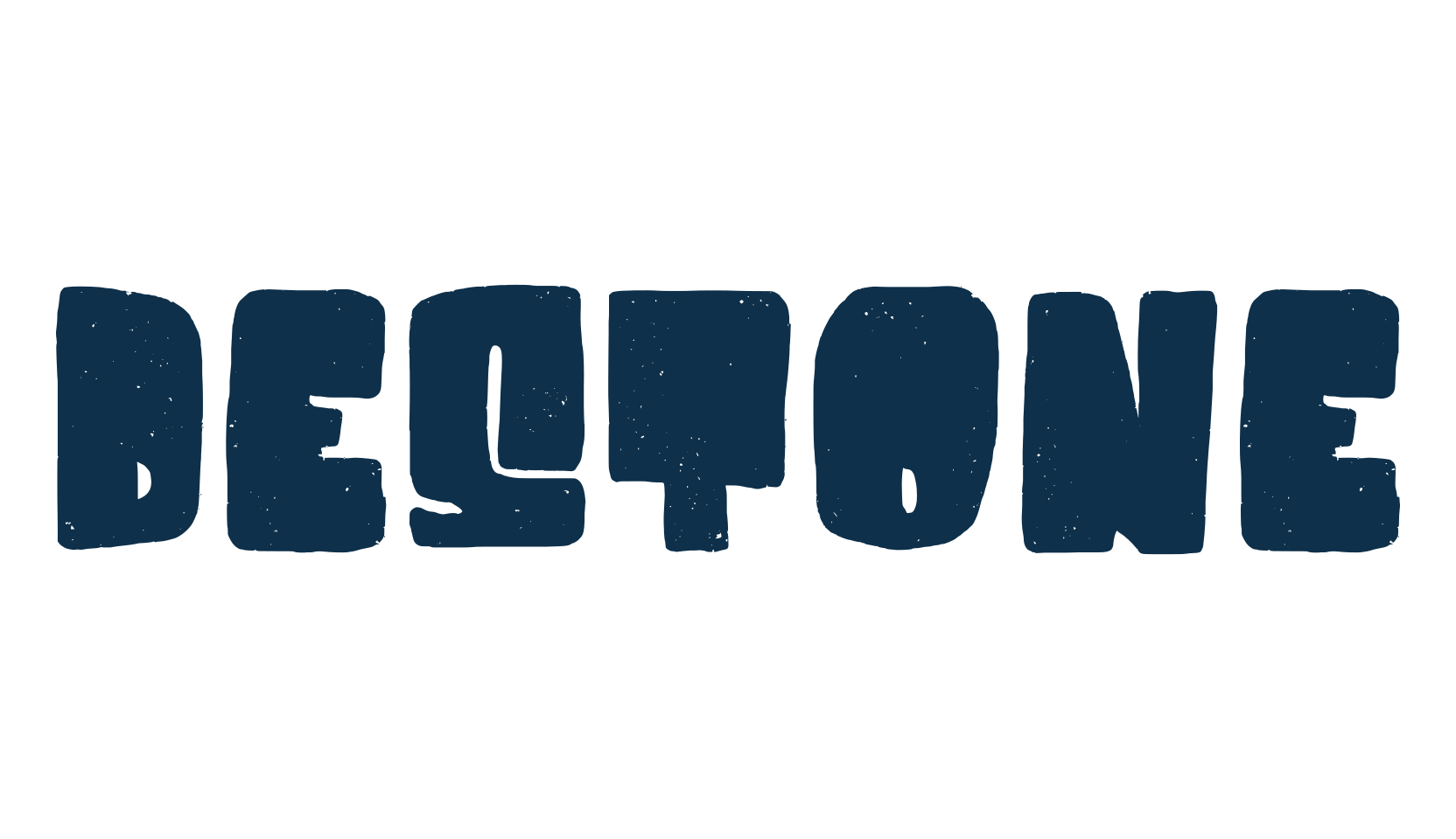 Destone, eroded font preview