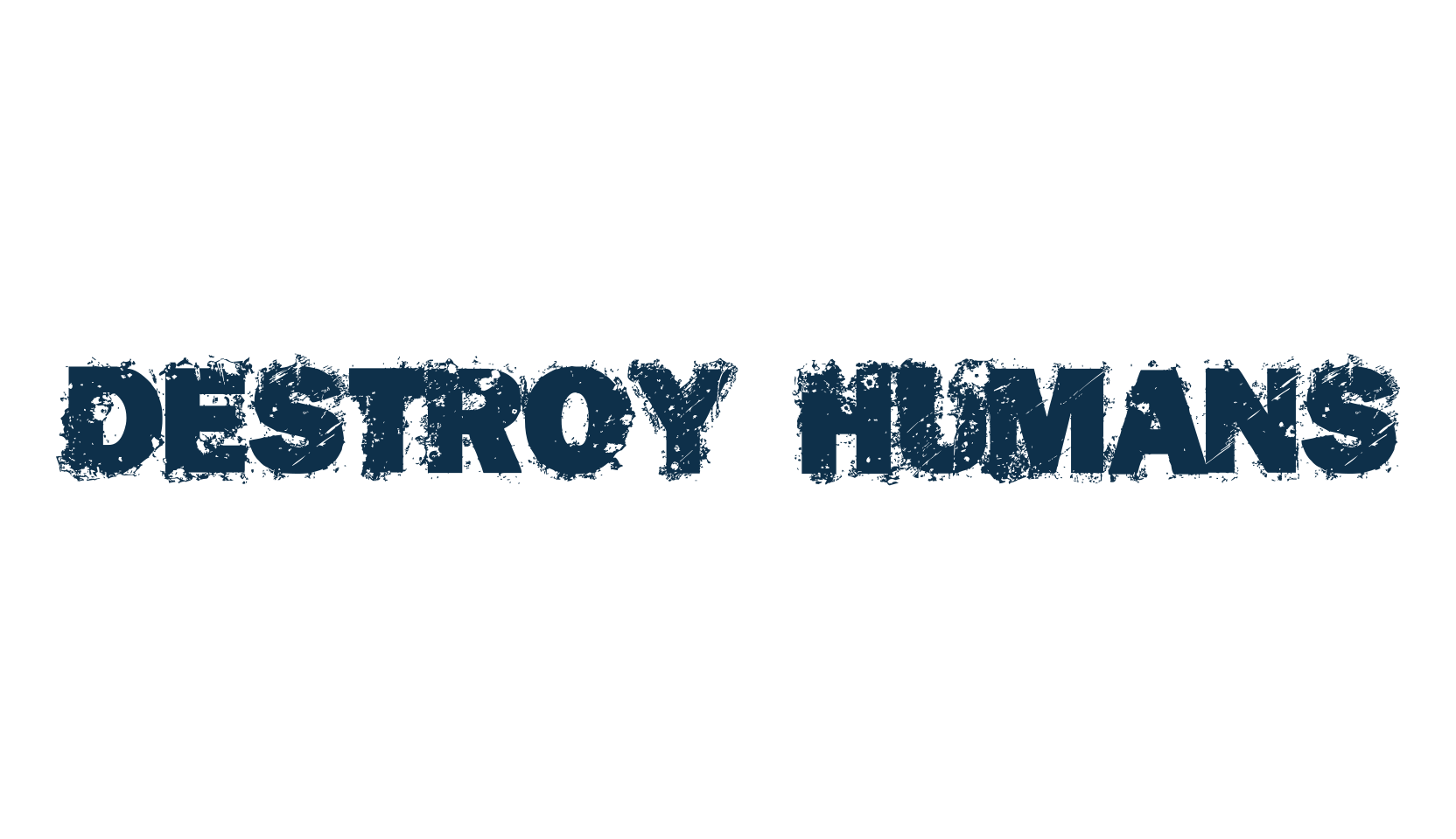 Destroy Humans, fancy destroy decorative font preview