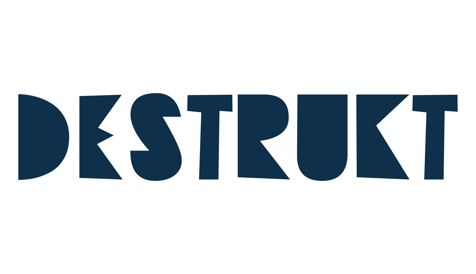 Destrukt, distorted font preview