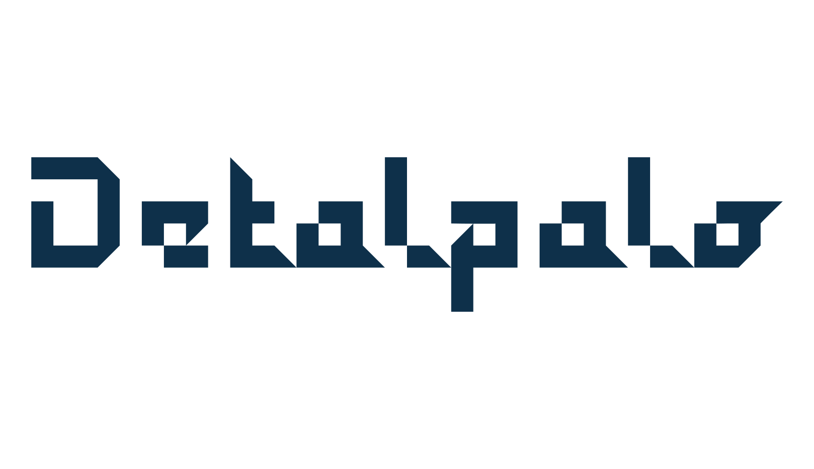 Detalpalo, techno square sci-fi font preview