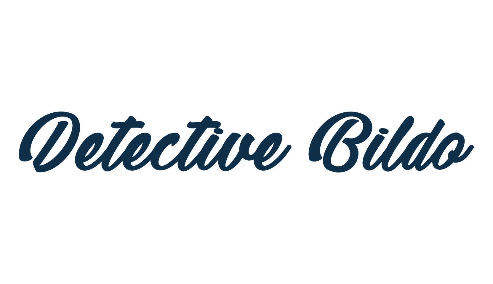 Detective Bildo, fancy various decorative script calligraphy font preview
