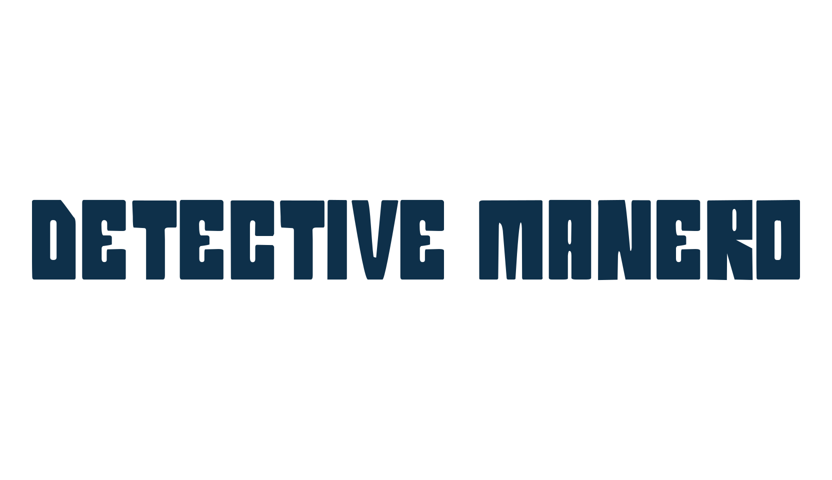 Detective Manero, fancy cartoon decorative font preview
