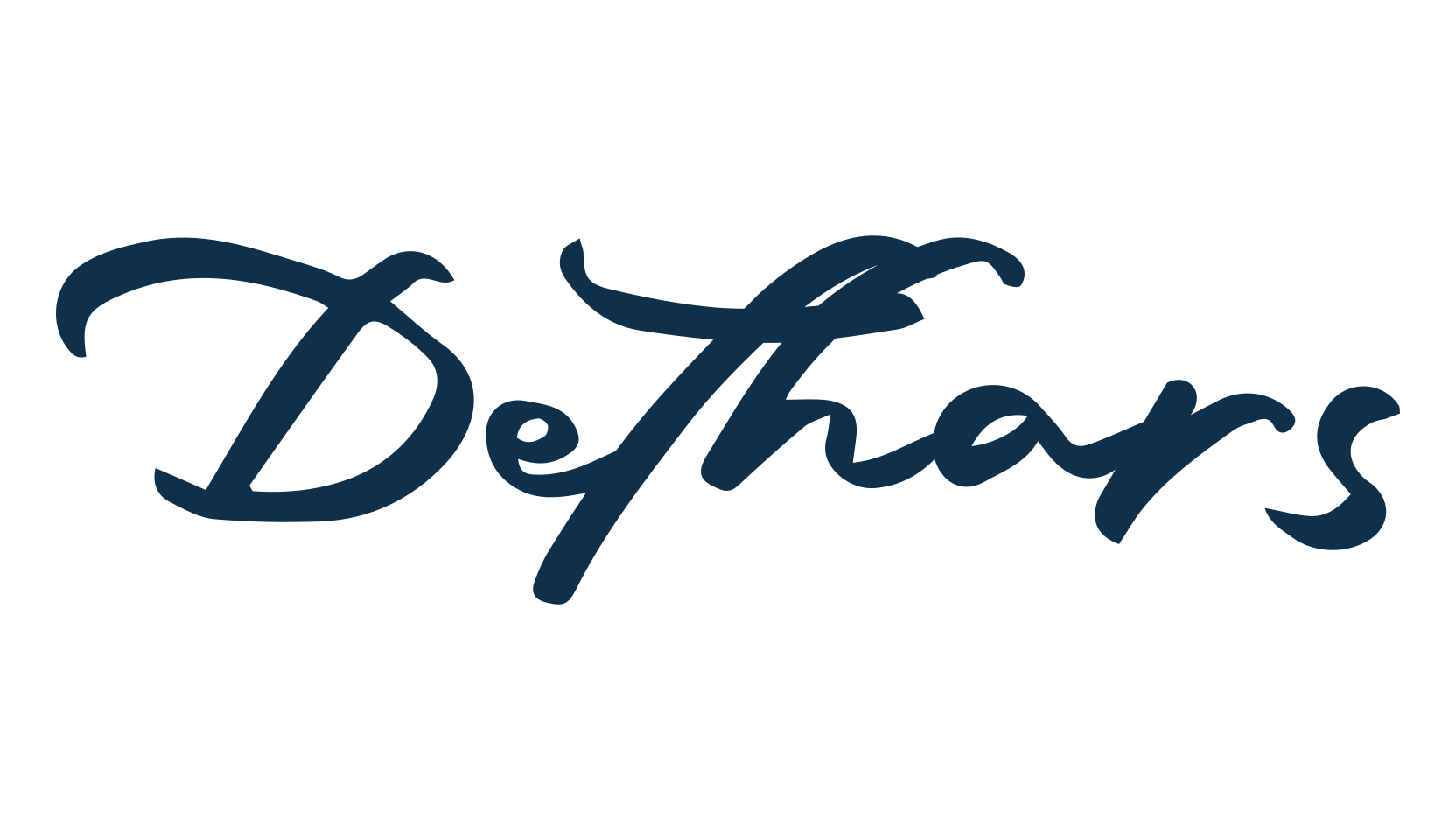 Dethars, handwriting font preview