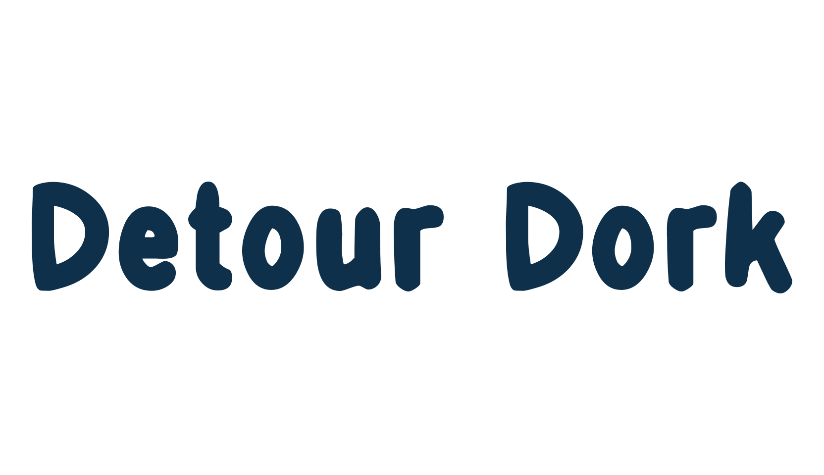 Detour Dork, fancy various decorative font preview