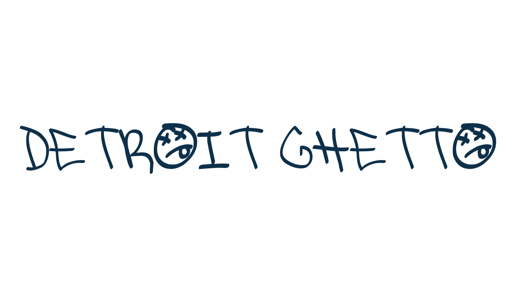 Detroit Ghetto, graffiti font preview