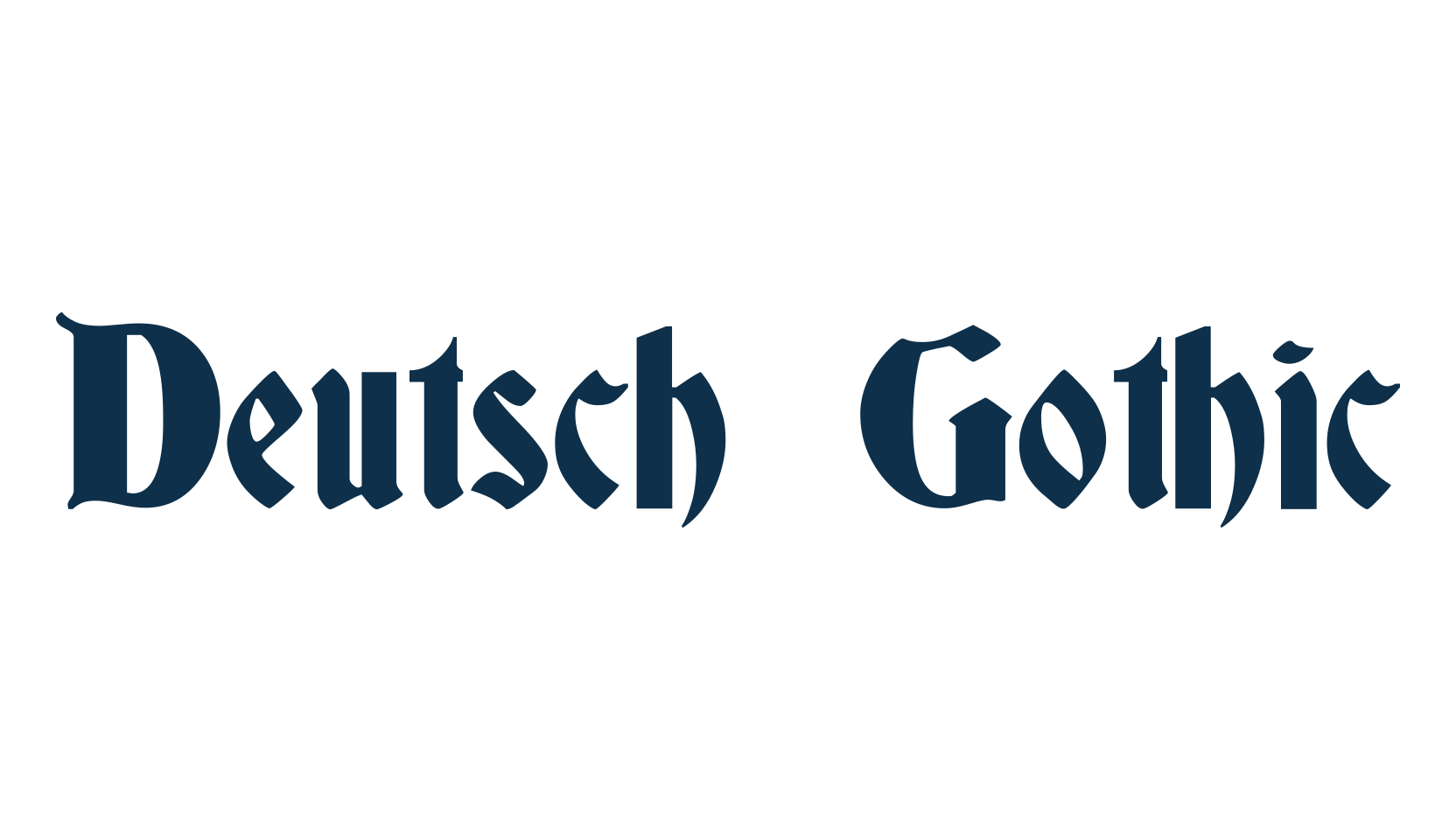 Deutsch Gothic, medieval font preview