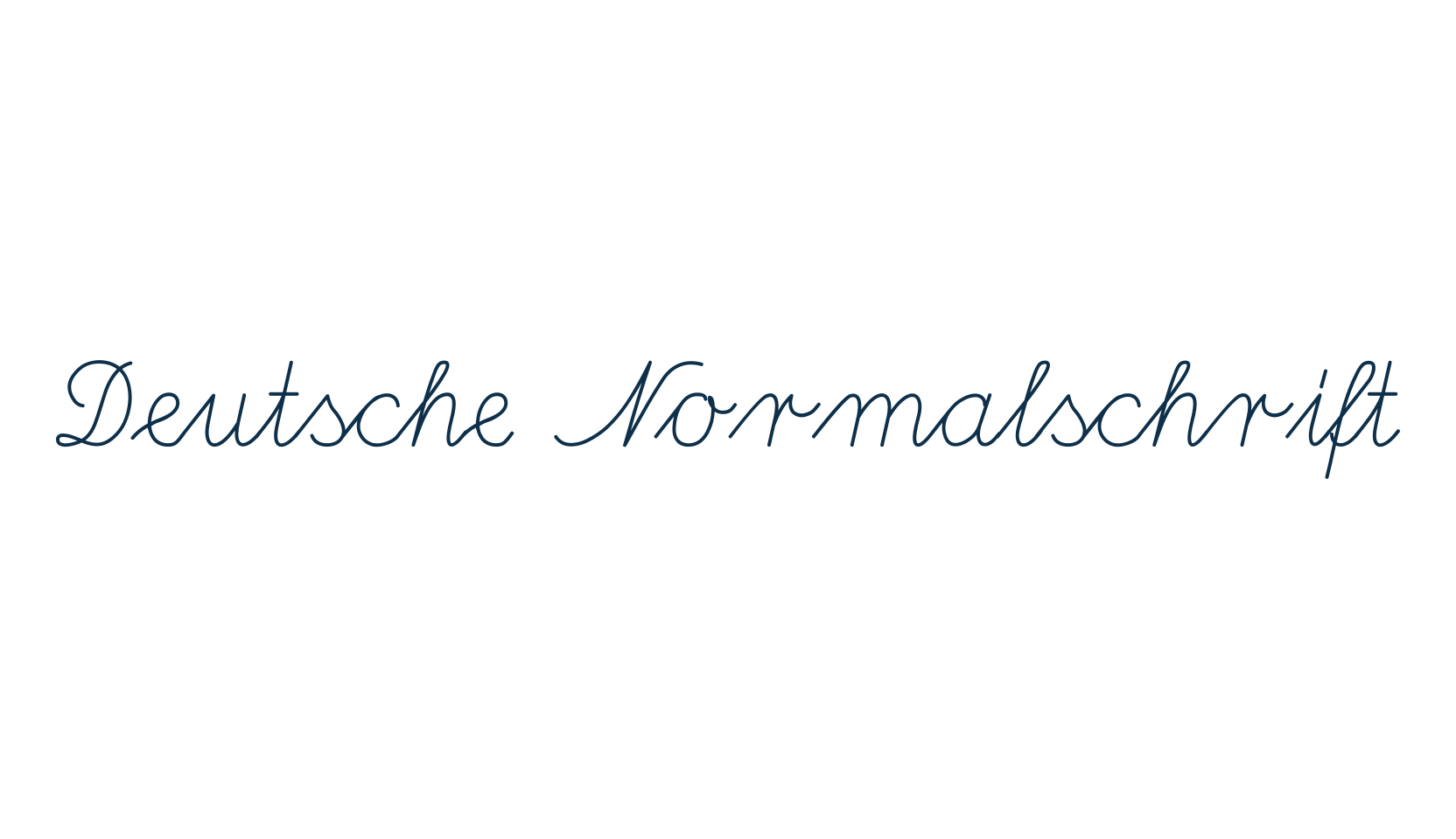 Deutsche Normalschrift, school font preview