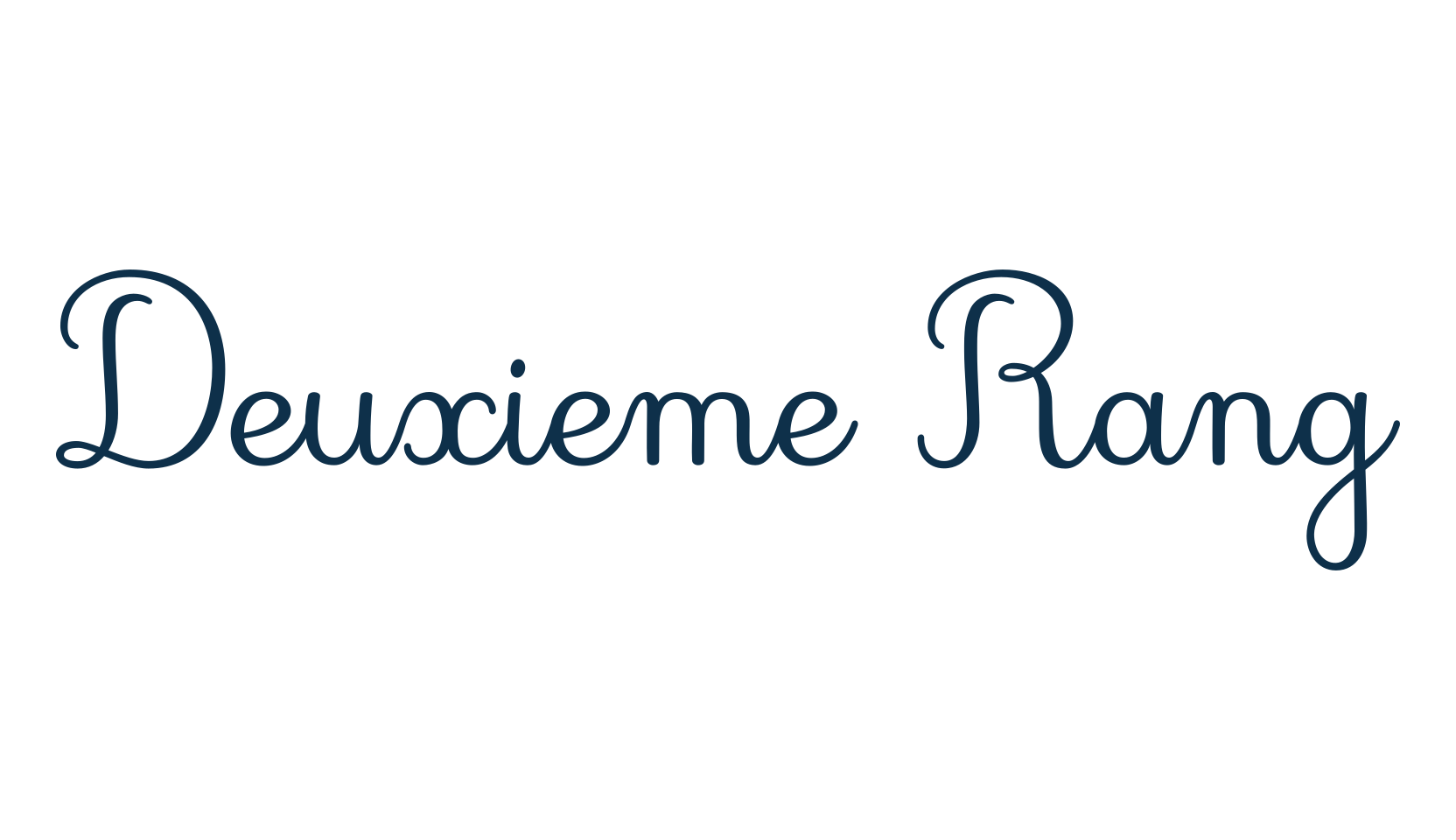 Deuxieme Rang, school font preview