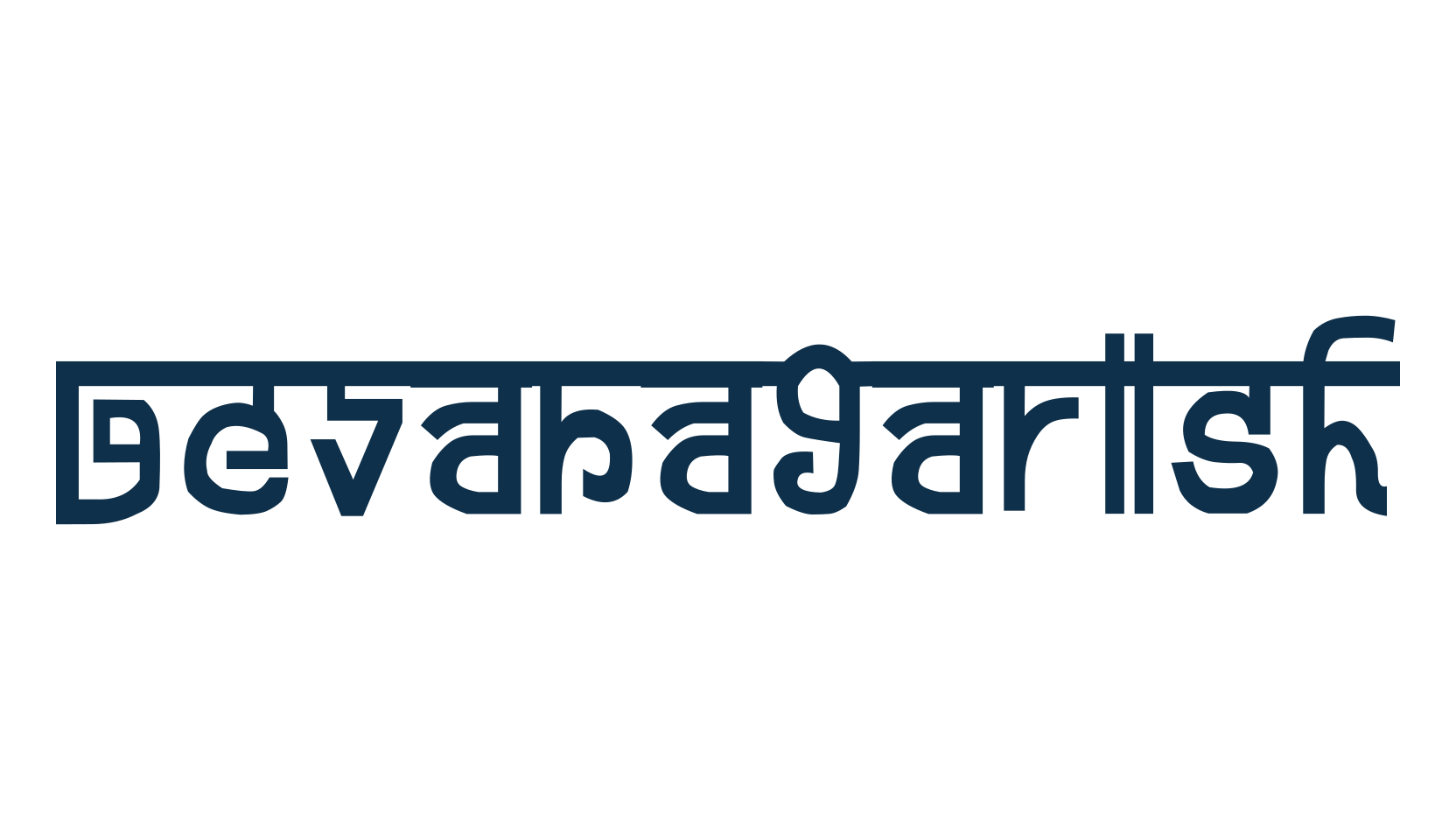 Devanagarish, fancy various foreign look font preview