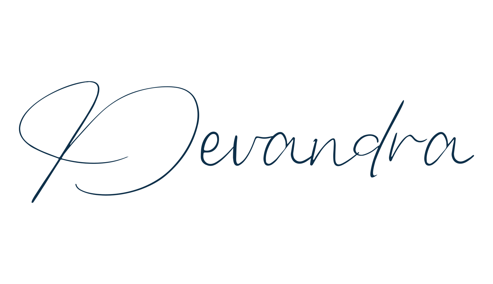 Devandra, handwriting font preview