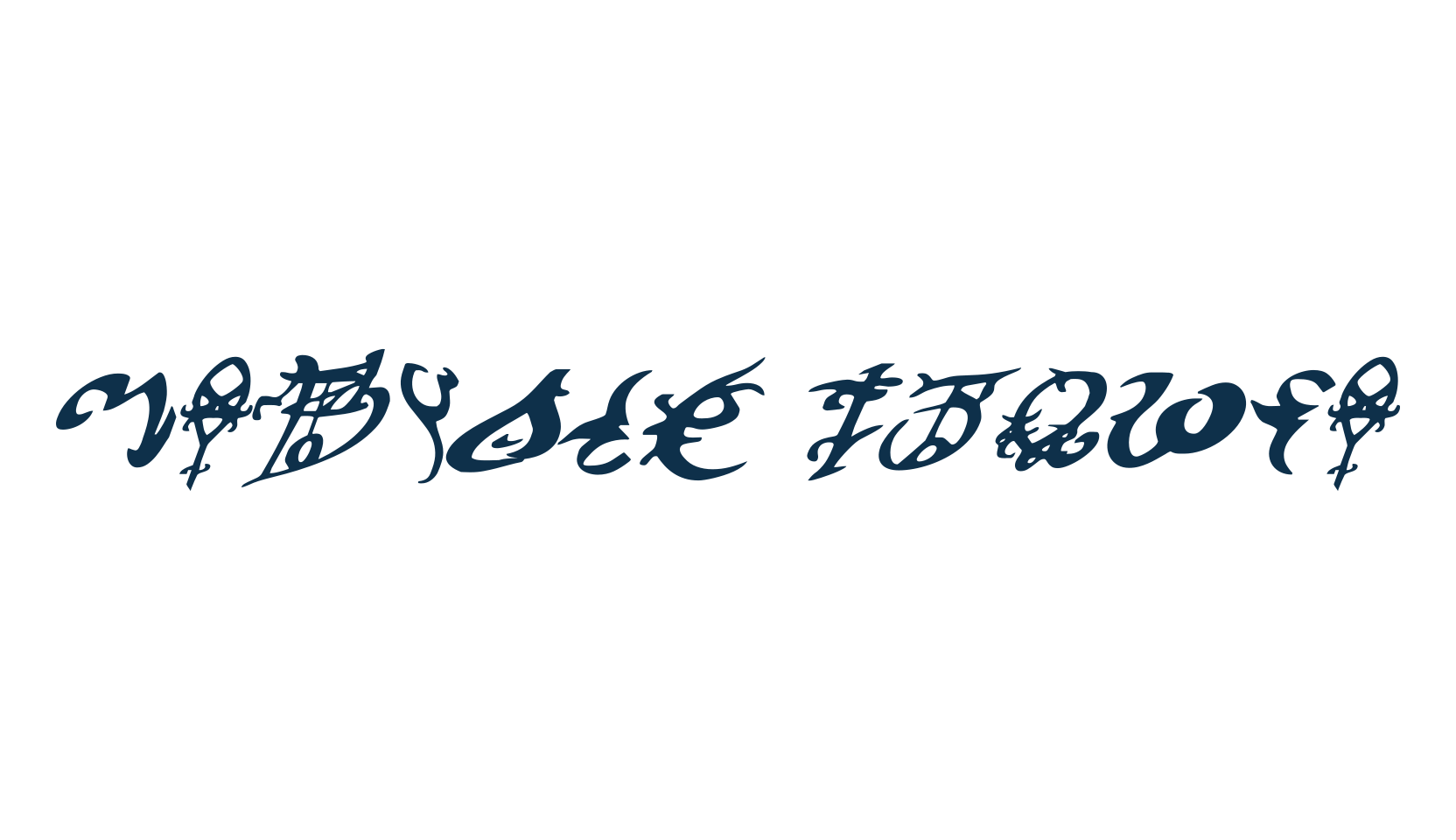 Devil's Tongue, fancy decorative font preview