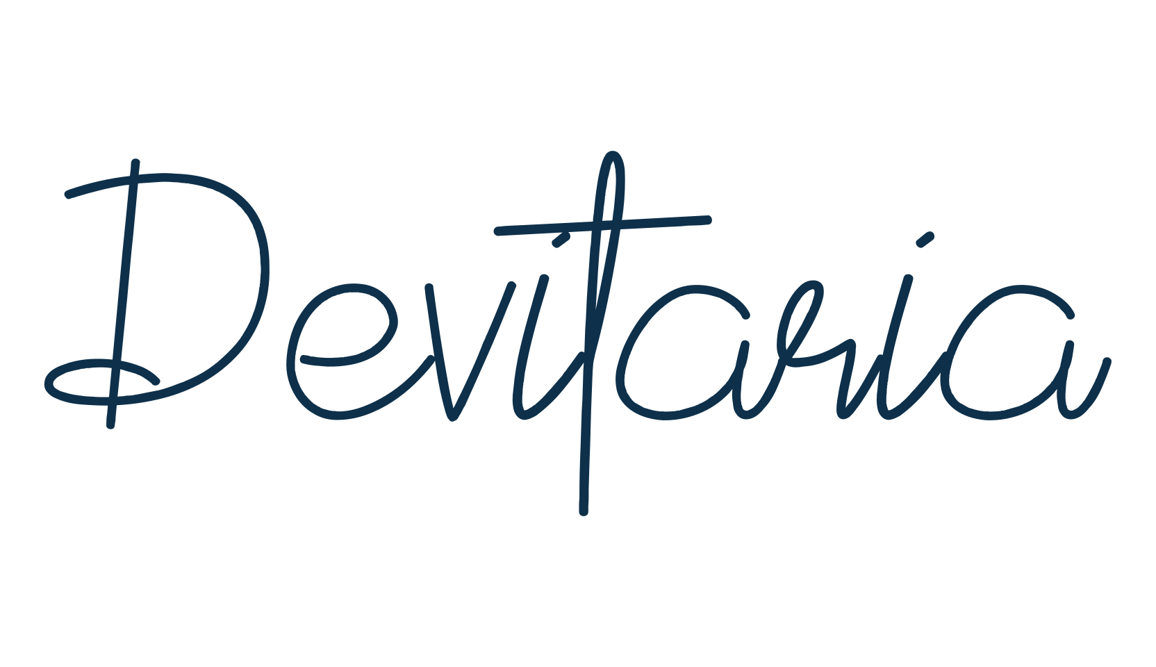 Devitaria, script handwritten fancy decorative calligraphy font preview