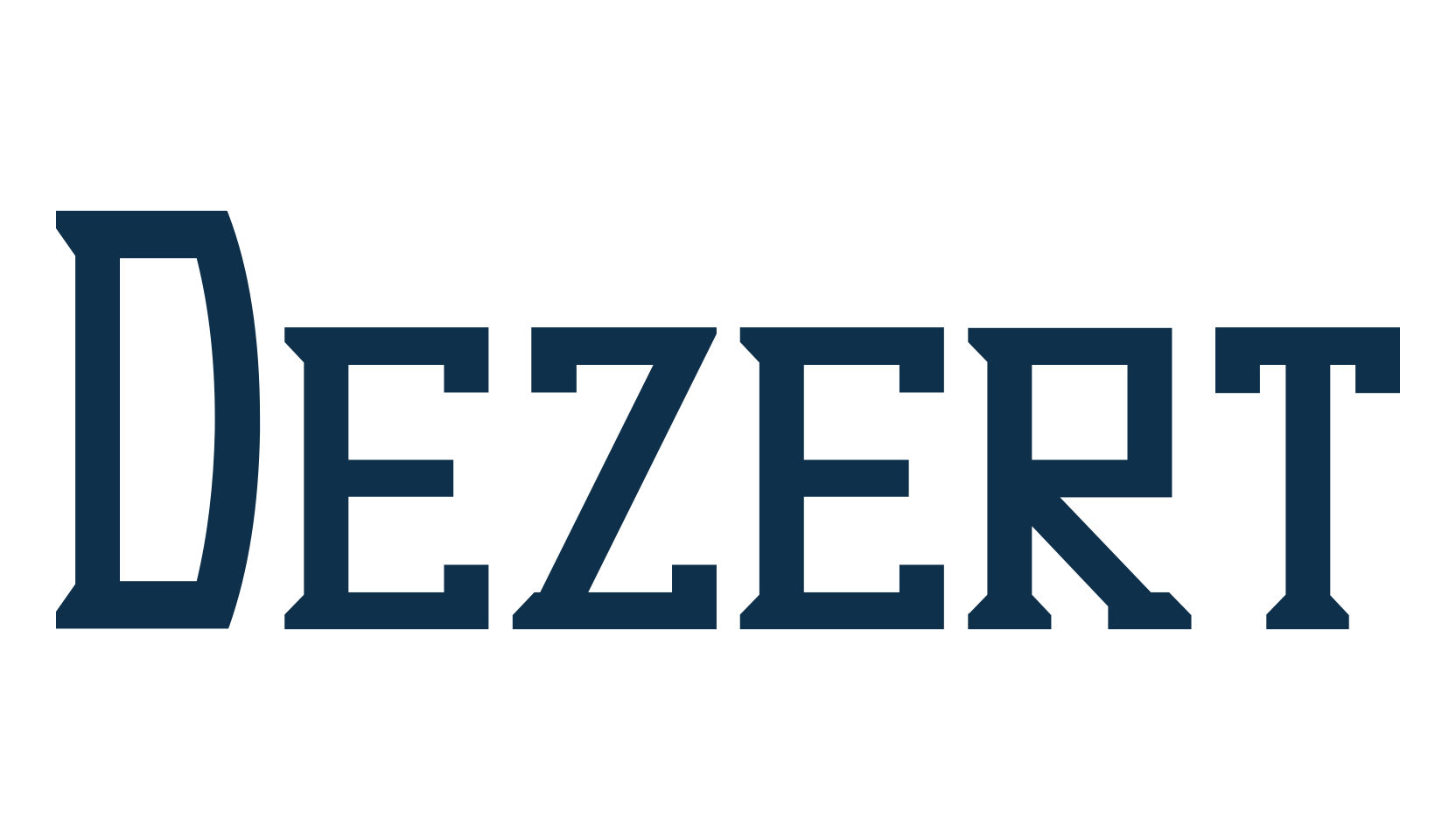 Dezert, gothic modern font preview
