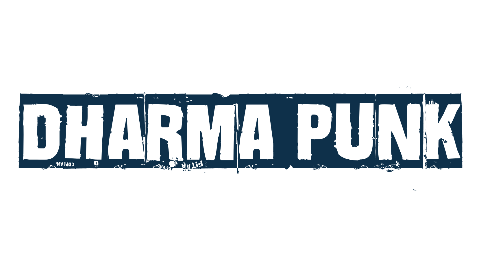 Dharma Punk, fancy eroded decorative font preview