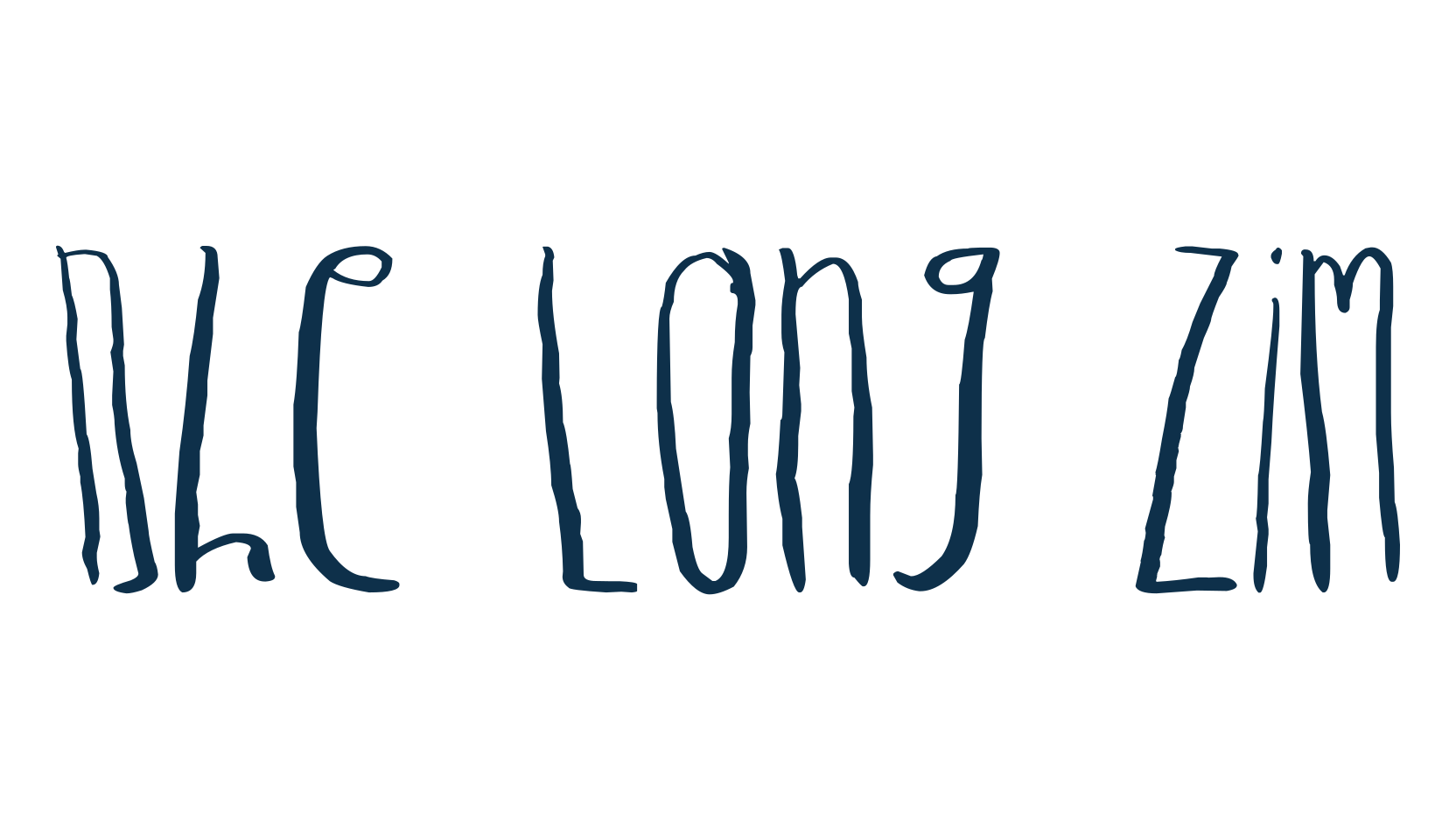 Dhe Long Zim, various font preview
