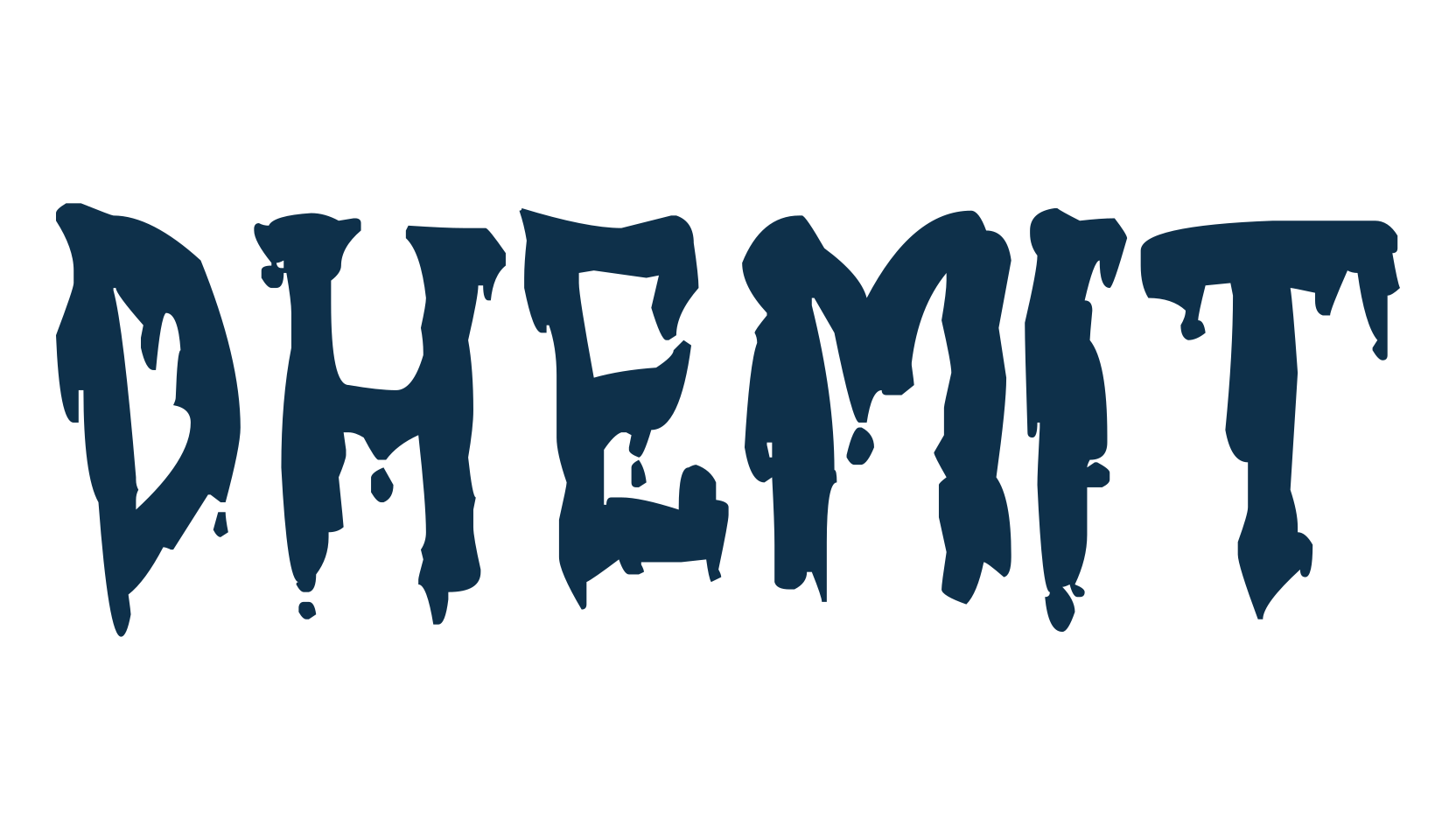 Dhemit, halloween font preview