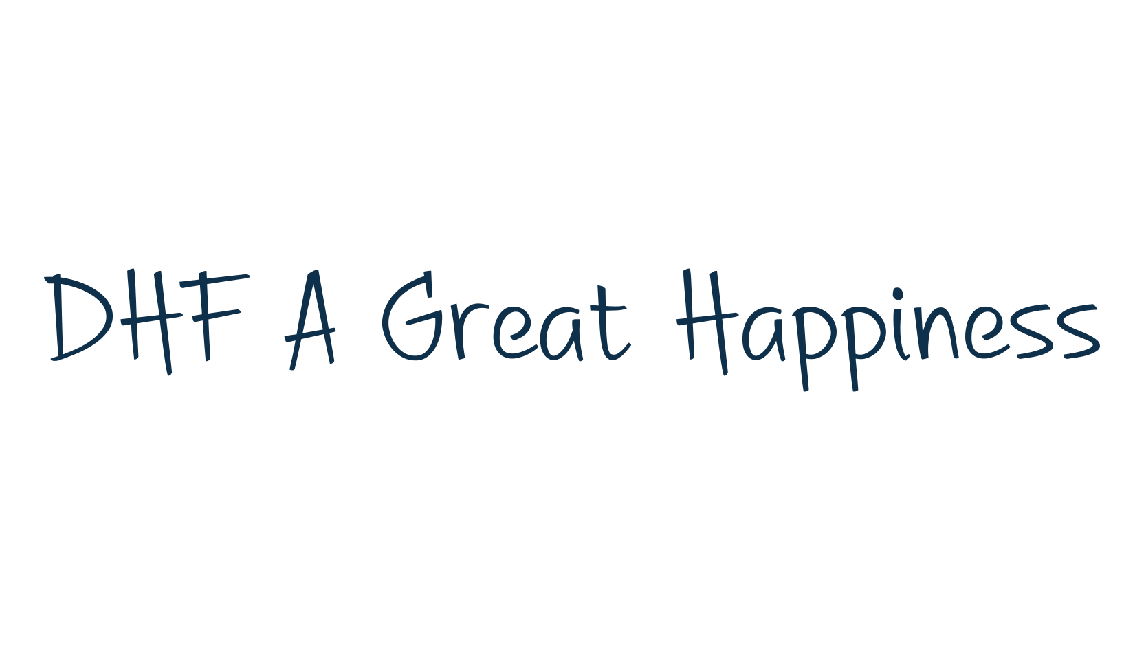 DHF A Great Happiness, script handwritten fancy decorative calligraphy font preview