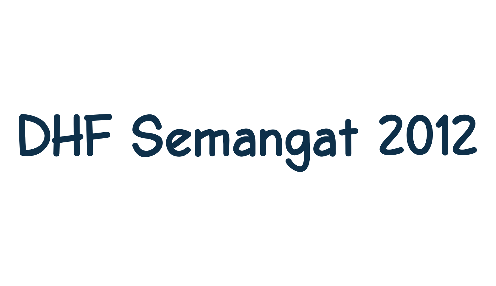 DHF Semangat 2012, cartoon font preview