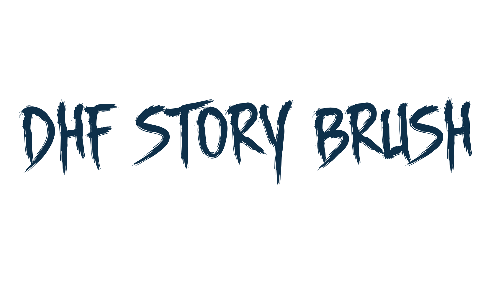 DHF Story Brush, halloween font preview
