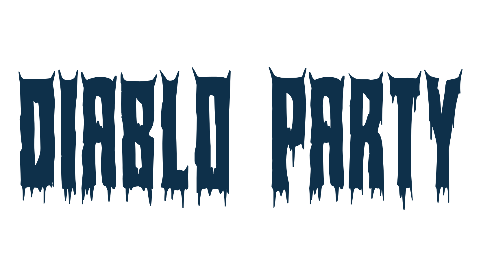 Diablo Party, modern font preview