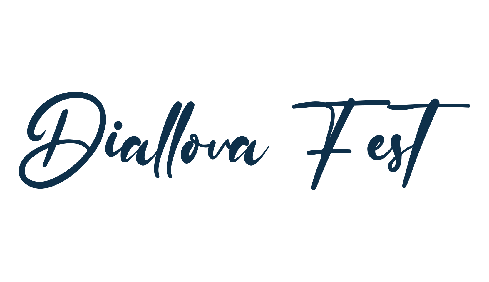 Diallova Fest, handwriting font preview