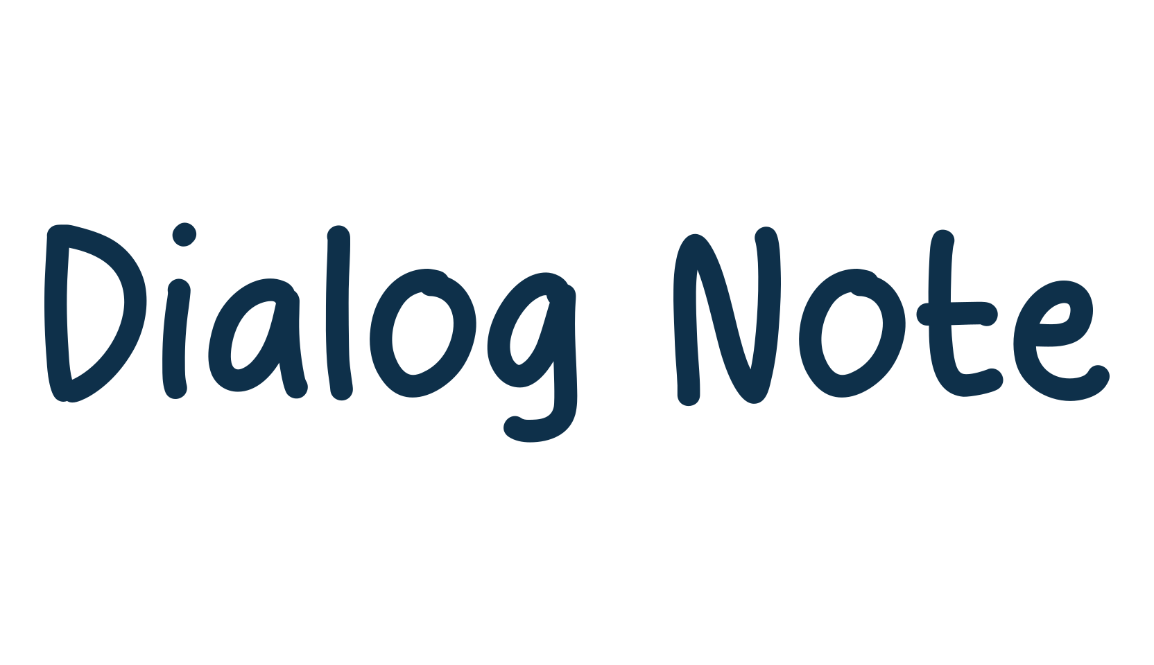 Dialog Note, script handwritten fancy decorative calligraphy font preview