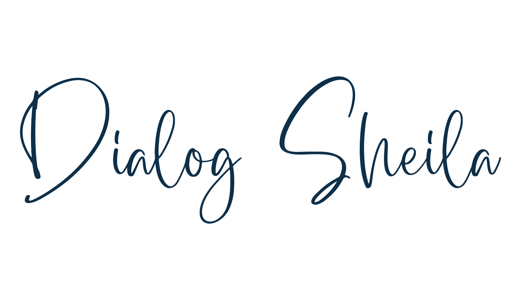 Dialog Sheila, handwriting font preview