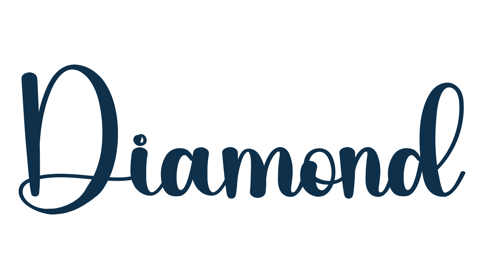 Diamond (diamond-4), fancy various decorative script calligraphy font preview