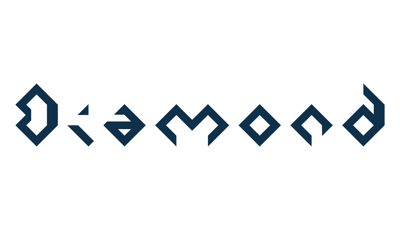 Diamond (diamond-5), various font preview