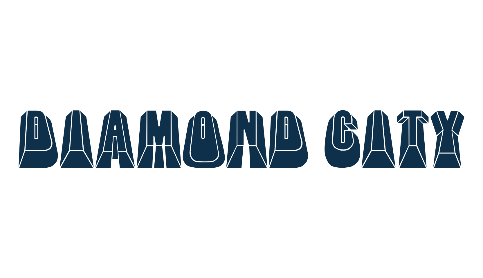 Diamond City, fancy various decorative font preview