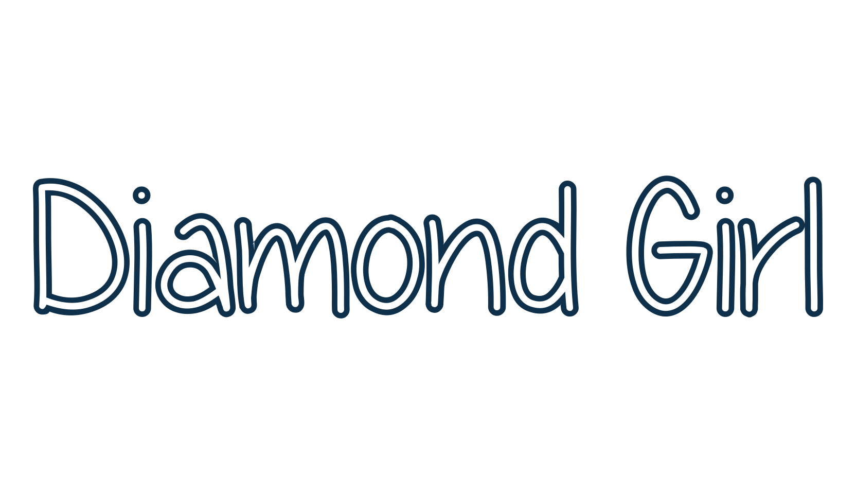 Diamond Girl, script handwritten fancy decorative calligraphy font preview