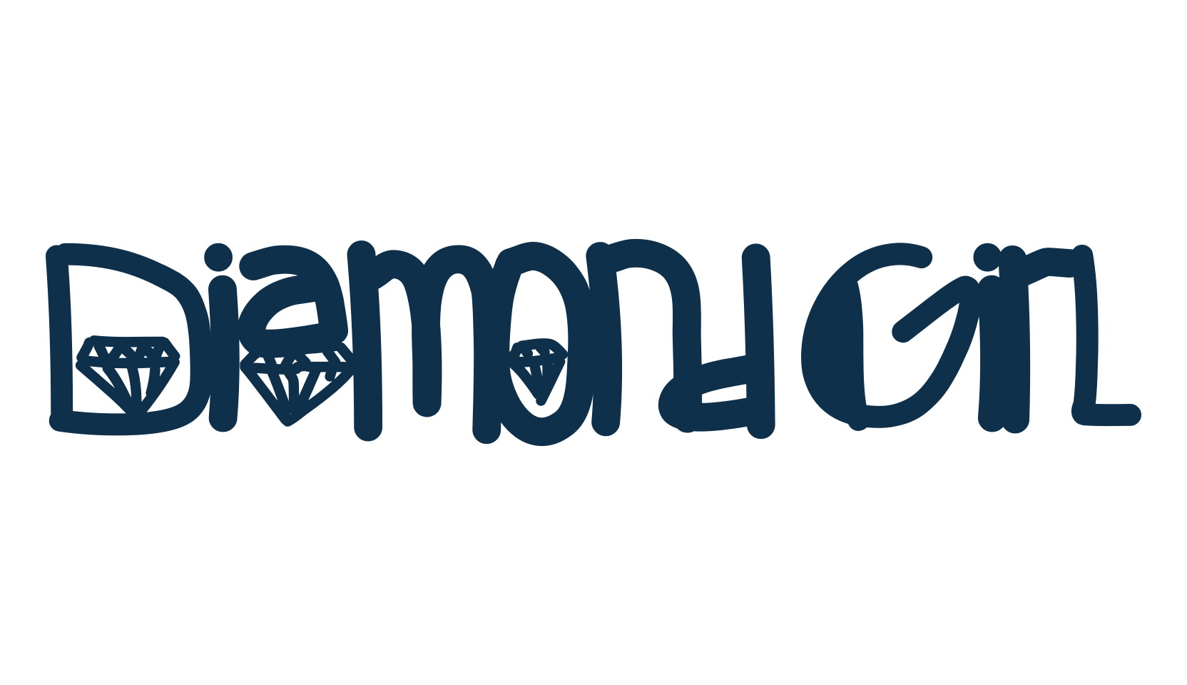 Diamond Girl (diamondgirl), fancy decorative font preview