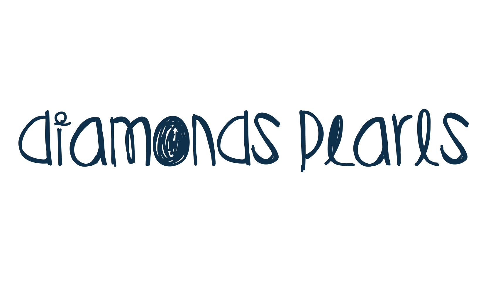 Diamonds Pearls, display market font preview