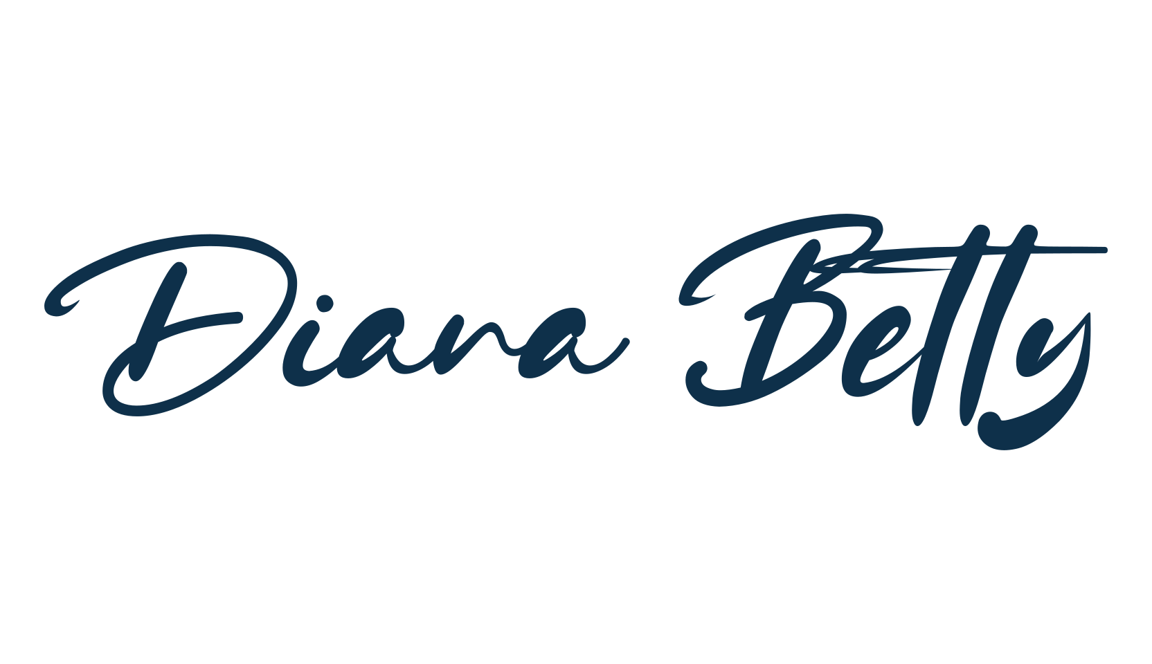 Diana Betty, script calligraphy fancy decorative font preview