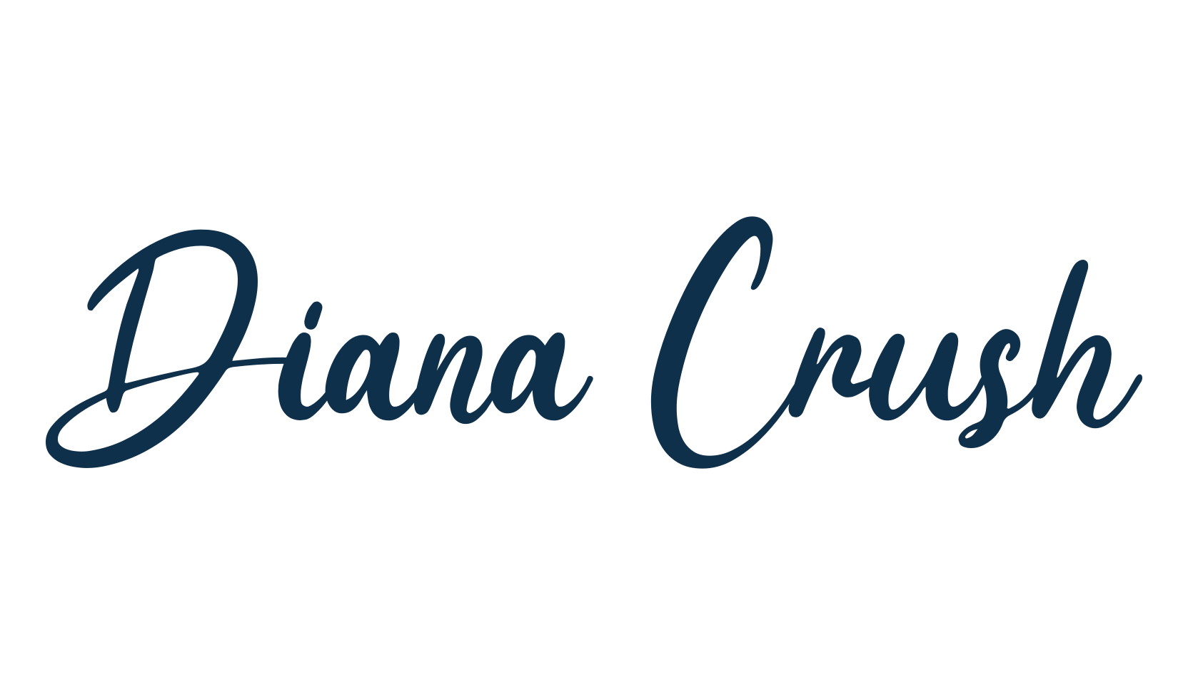 Diana Crush, script calligraphy fancy decorative font preview