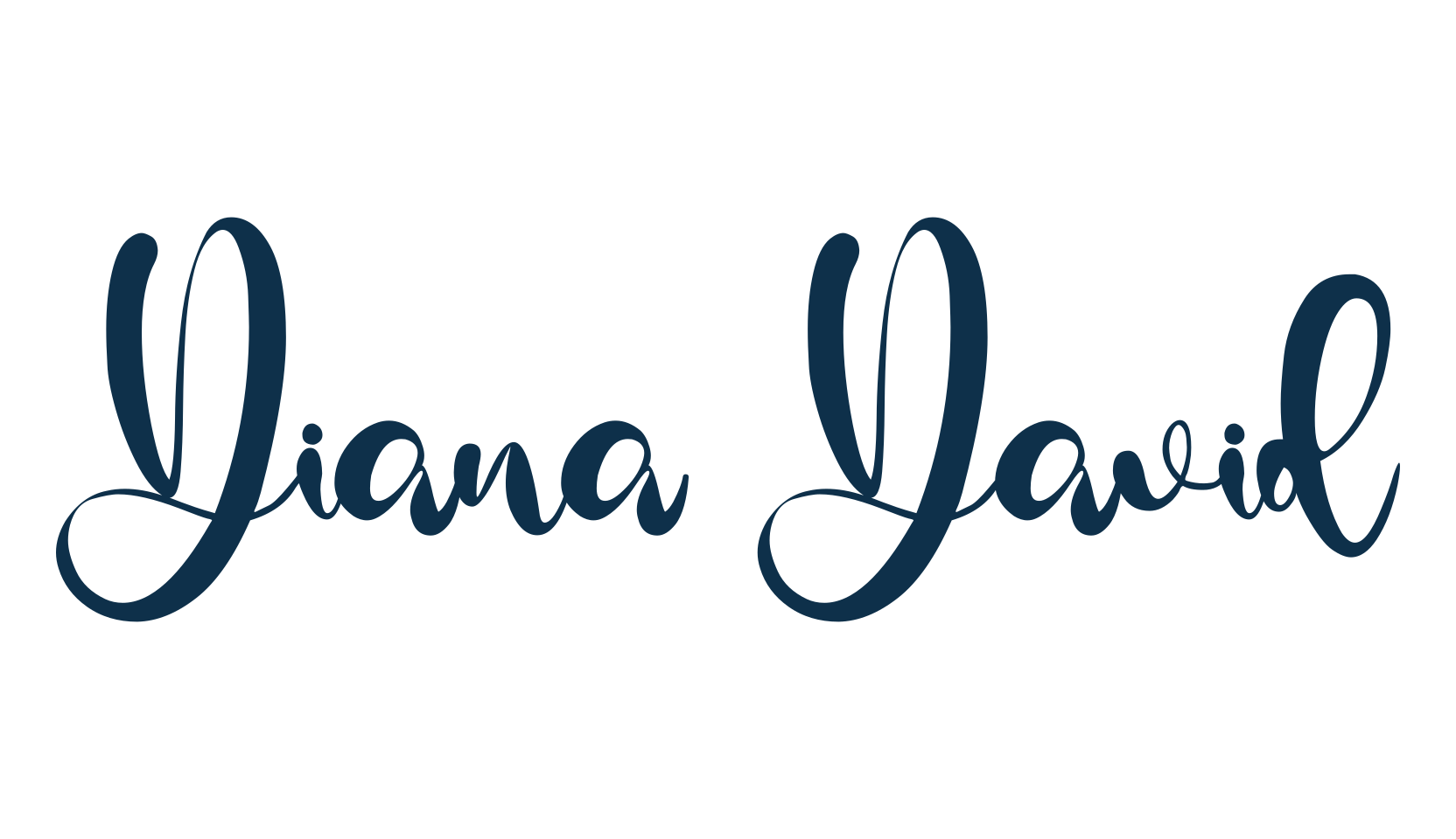 Diana David, fancy various decorative script calligraphy font preview