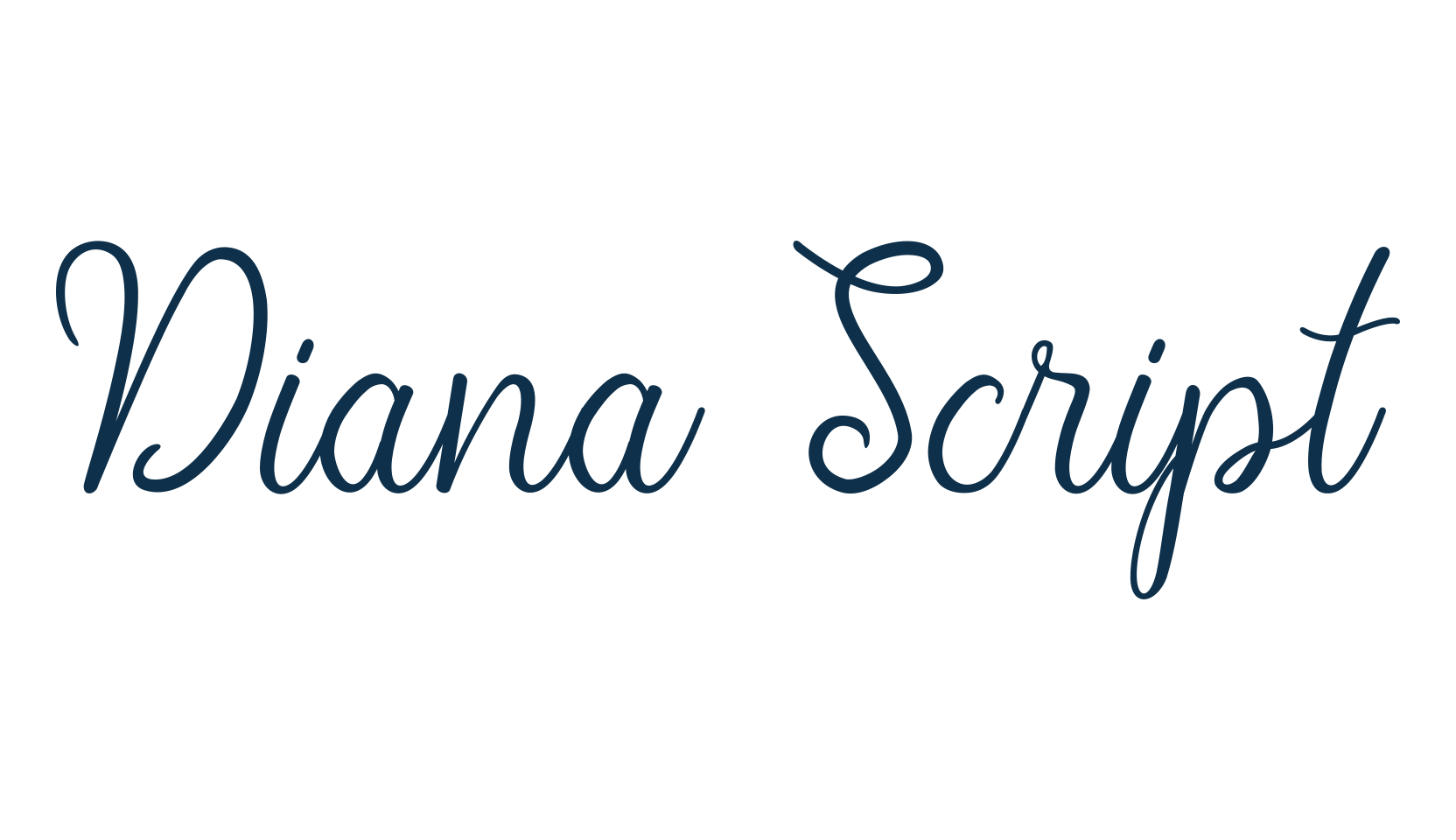Diana Script, calligraphy font preview
