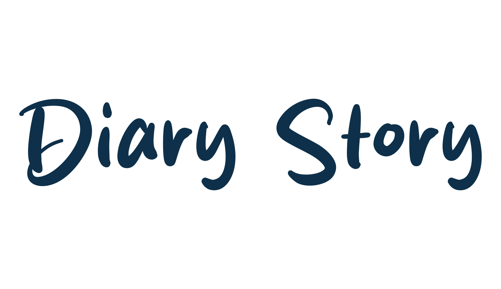 Diary Story, handwriting font preview
