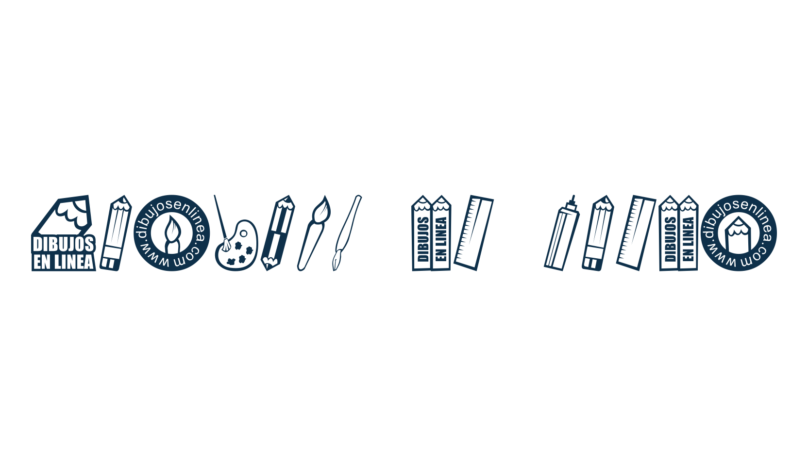 Dibujos en Linea, fancy decorative font preview