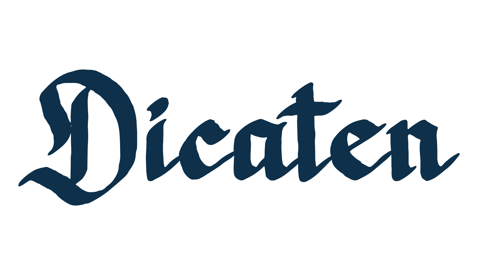 Dicaten, modern font preview