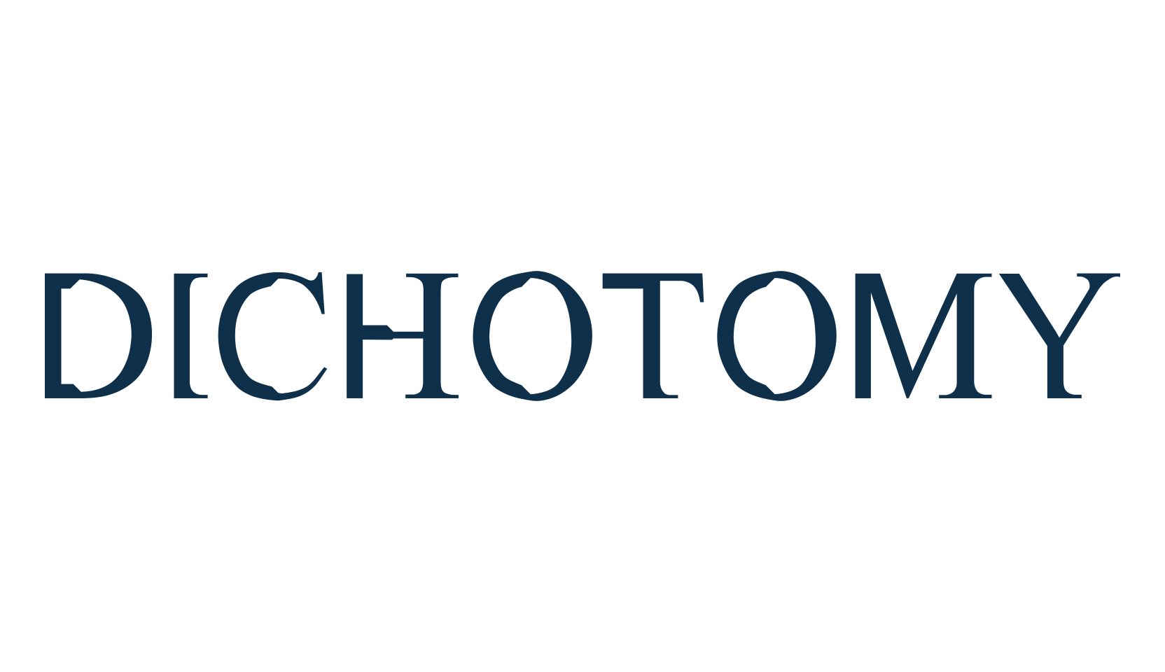 Dichotomy, fancy distorted decorative font preview