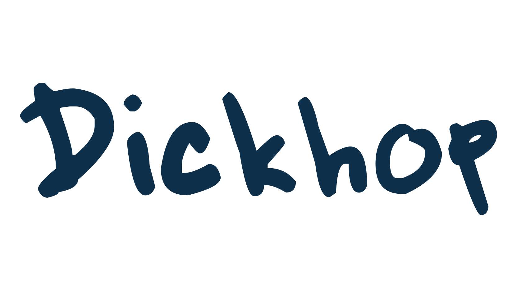 Dickhop, script handwritten fancy decorative calligraphy font preview