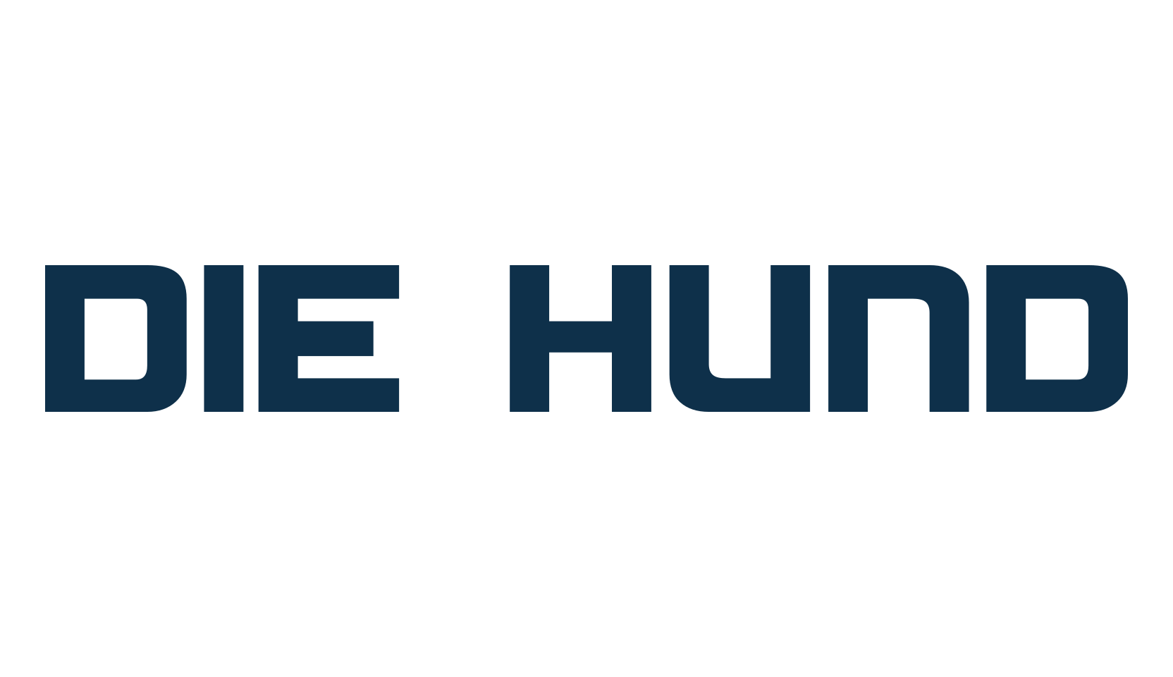Die Hund, techno sci-fi font preview