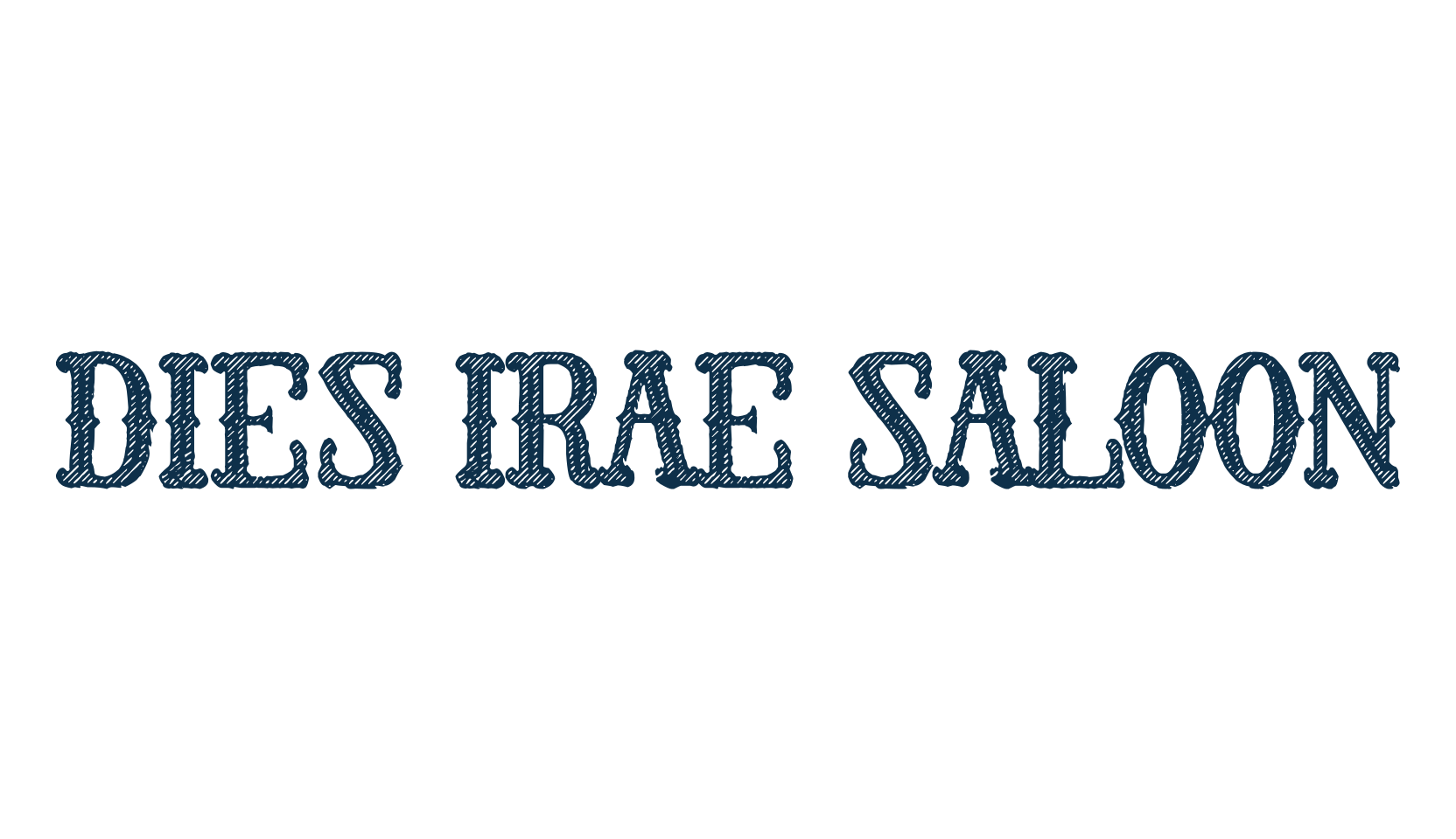 Dies Irae Saloon, western font preview