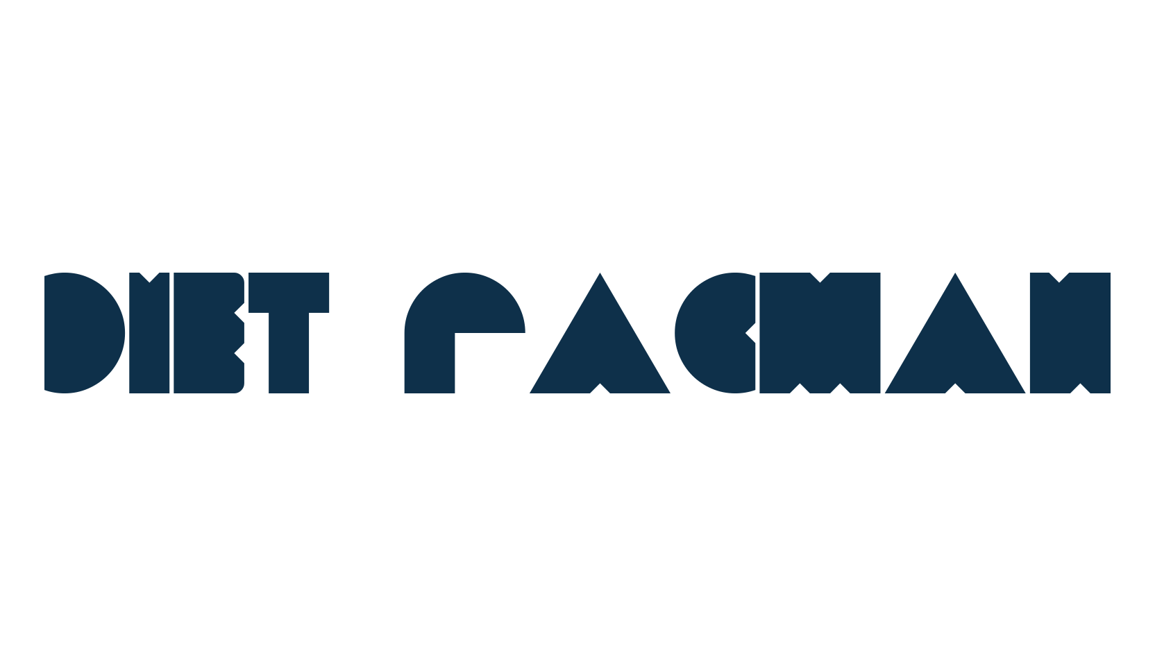 Diet PacMan, fancy groovy decorative font preview