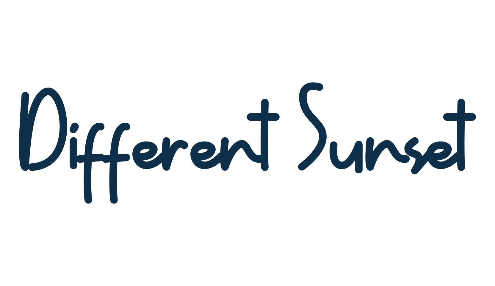 Different Sunset, script handwritten fancy decorative calligraphy font preview