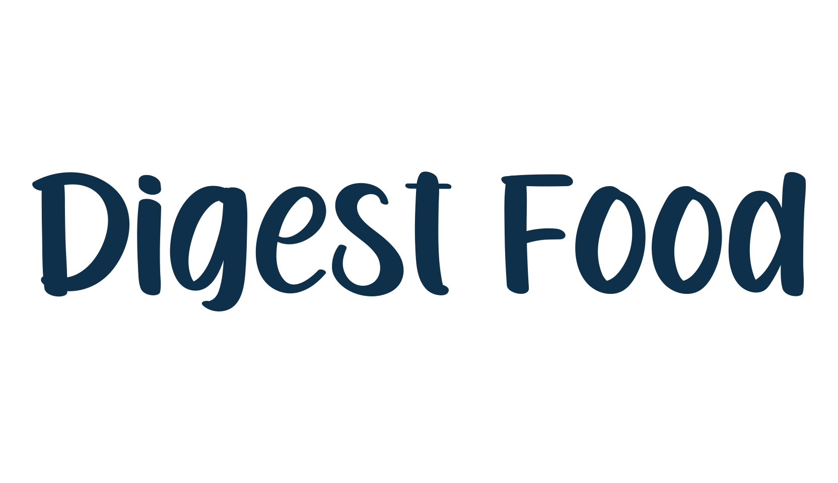 Digest Food, handwriting font preview